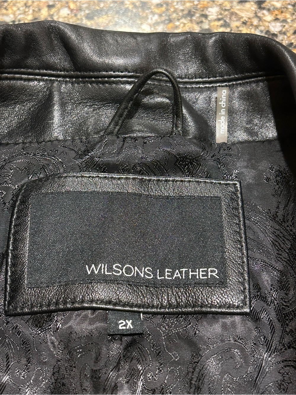 Wilson’s Leather Men’s 2 Button Leather Blazer Jacket, Black, Size 2X, Like New! - Picture 9 of 16